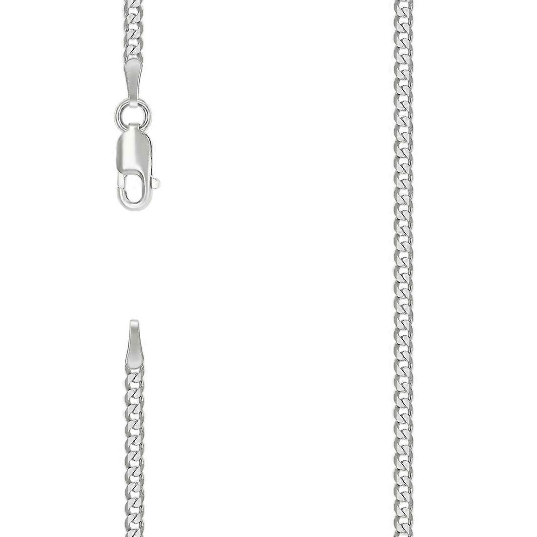 925スターリングシルバーソリッドスーパーフラットコンフォートカーブチェーン-シルバー2.3mmアンクレット9インチ-女性と男性用アンクレット