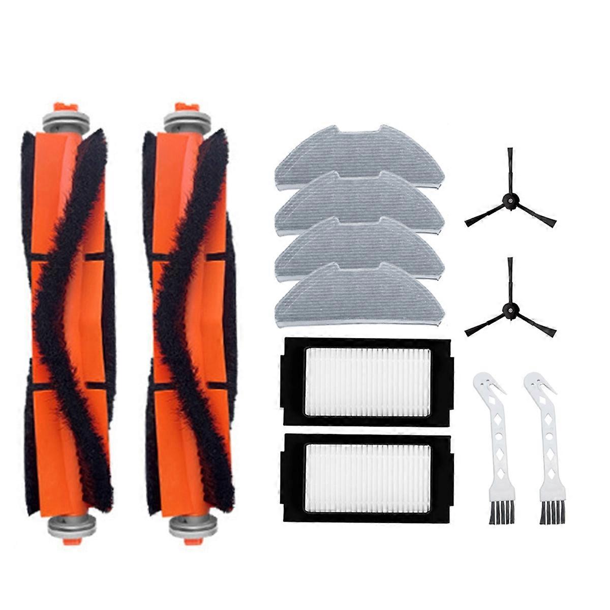 For PROMJSTS1 Sweeping and Mopping Robot Main Brush and Side Brush Filter Cloth Replacement Parts B