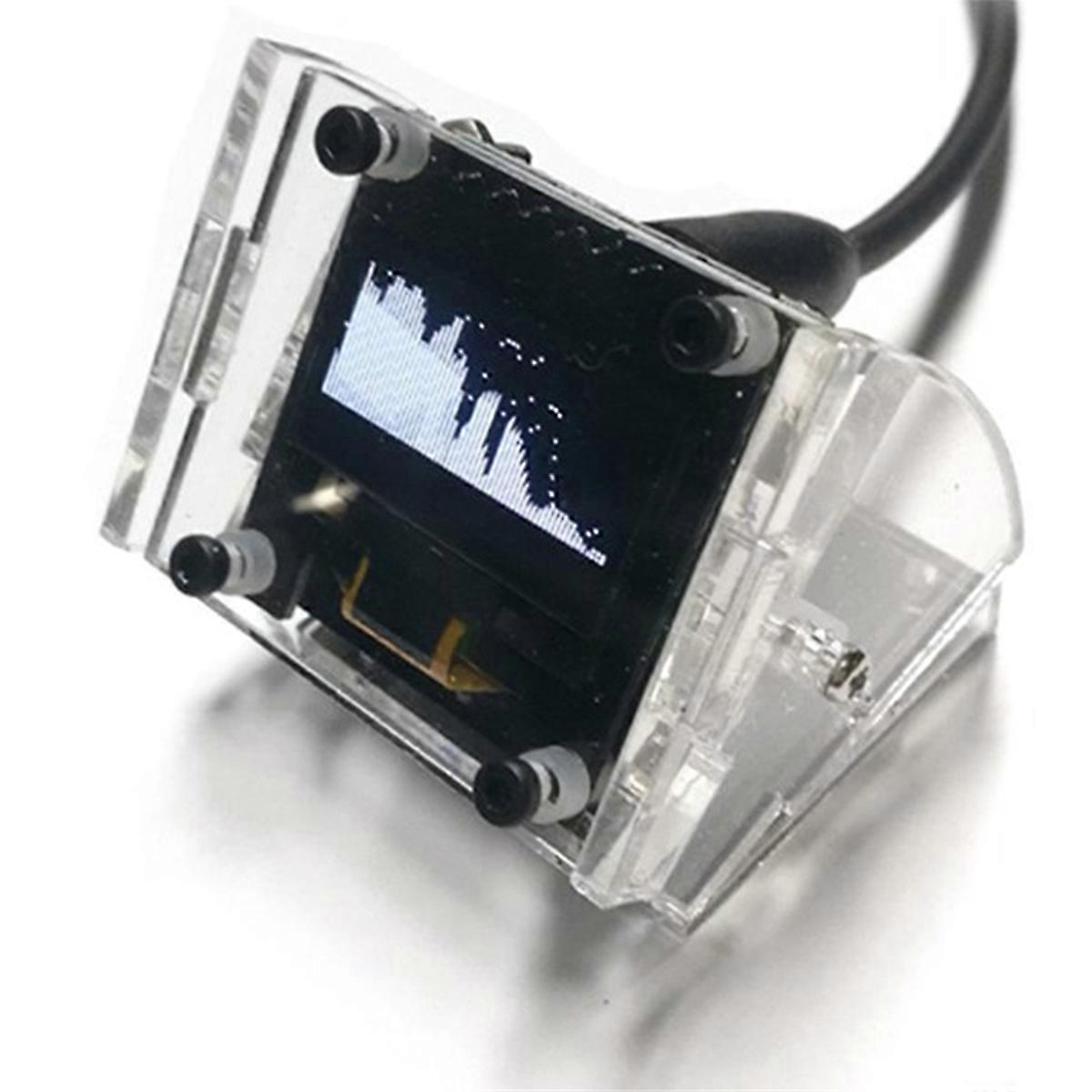 0.96 Inch OLED Music Spectrum Display Analyzer Screen Amplifier Audio Indicator Rhythm Analyzer VU