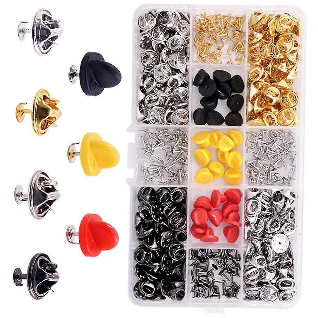 Butterfly Hat Pin Set Pin Badge Backs Sturdy Locking Clasp for Clothing