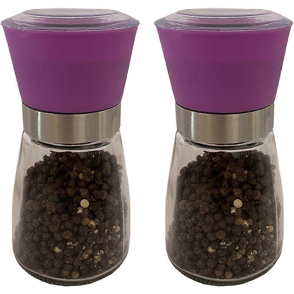 Salt And Pepper Grinder Set - Adjustable Ceramic Spice Grinders For The Kitchen Table
