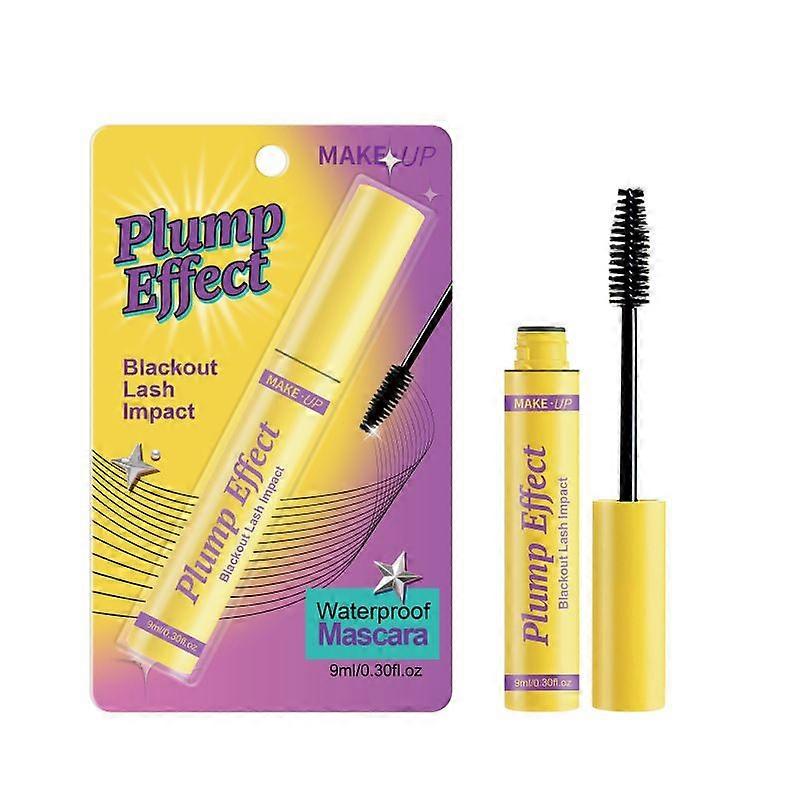 Waterproof Mascara Plump Effect Blackout Lash Impact, Bubble Mascara Volume and Length Formula for Bold