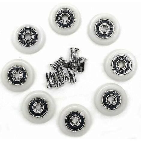 8 Replacement Wheels For 23 Mm Diameter Shower Door