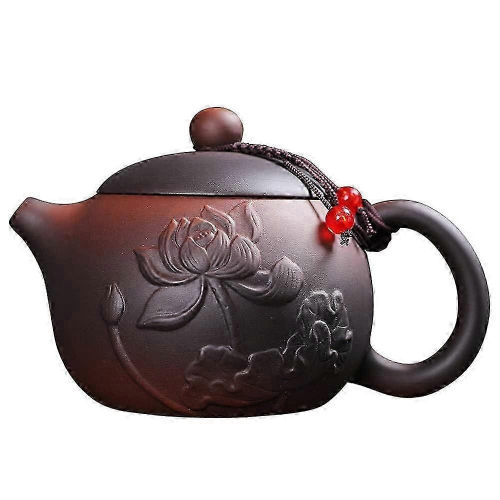 Théière en argile violette faite à la main pour Kung Fu Cérémonie du thé Oolong & Puer Brewing 300ml