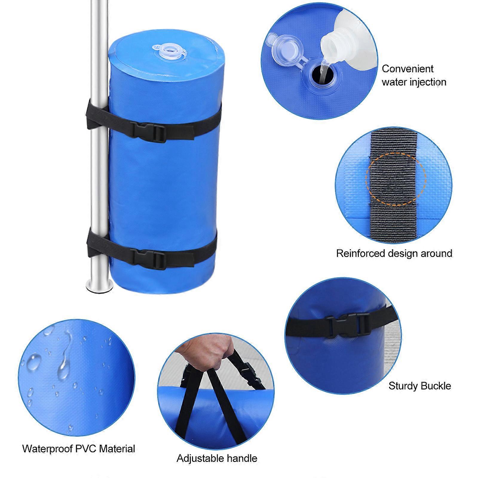 Camping Canopy Water Weights Bag Canopy Leg Weights Water Filling Bag for Patio Pop Up Canopy