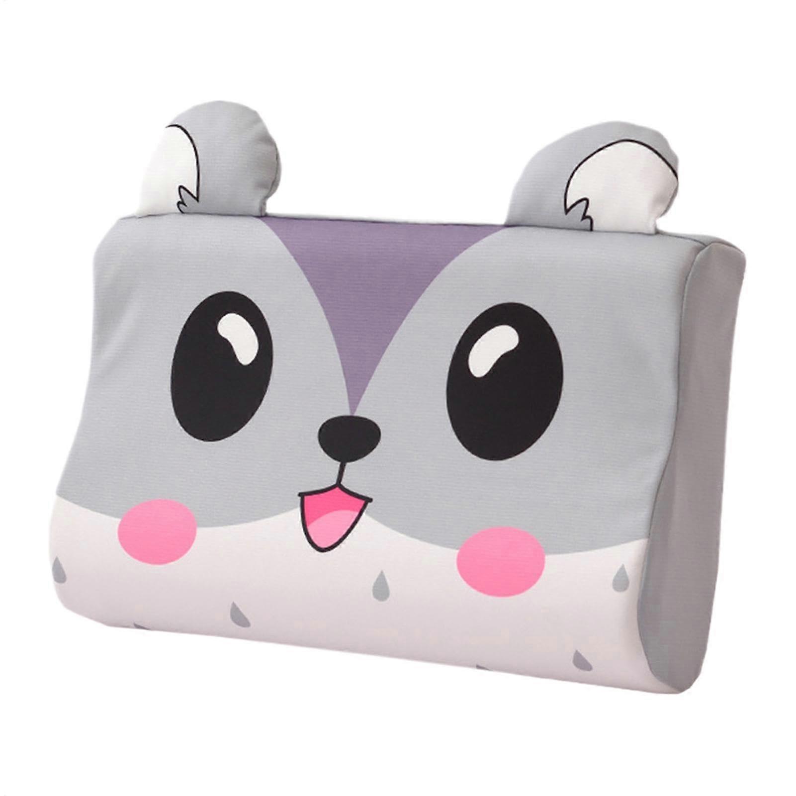 Neck support pillow, neck pillow for sleeping Cartoon ice silk cooling pillow, breathable contour side sleeper pillow