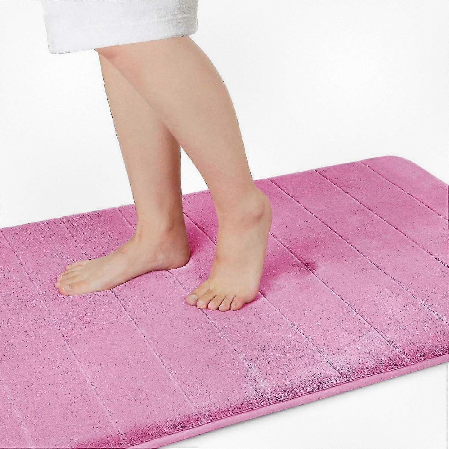 Thick and Plush Non-Slip Bathroom Rugs 24 x 17, Highly Absorbent & Machine Washable Bath Mats for Bathroom, Memory Foam Mat Suitable for Var