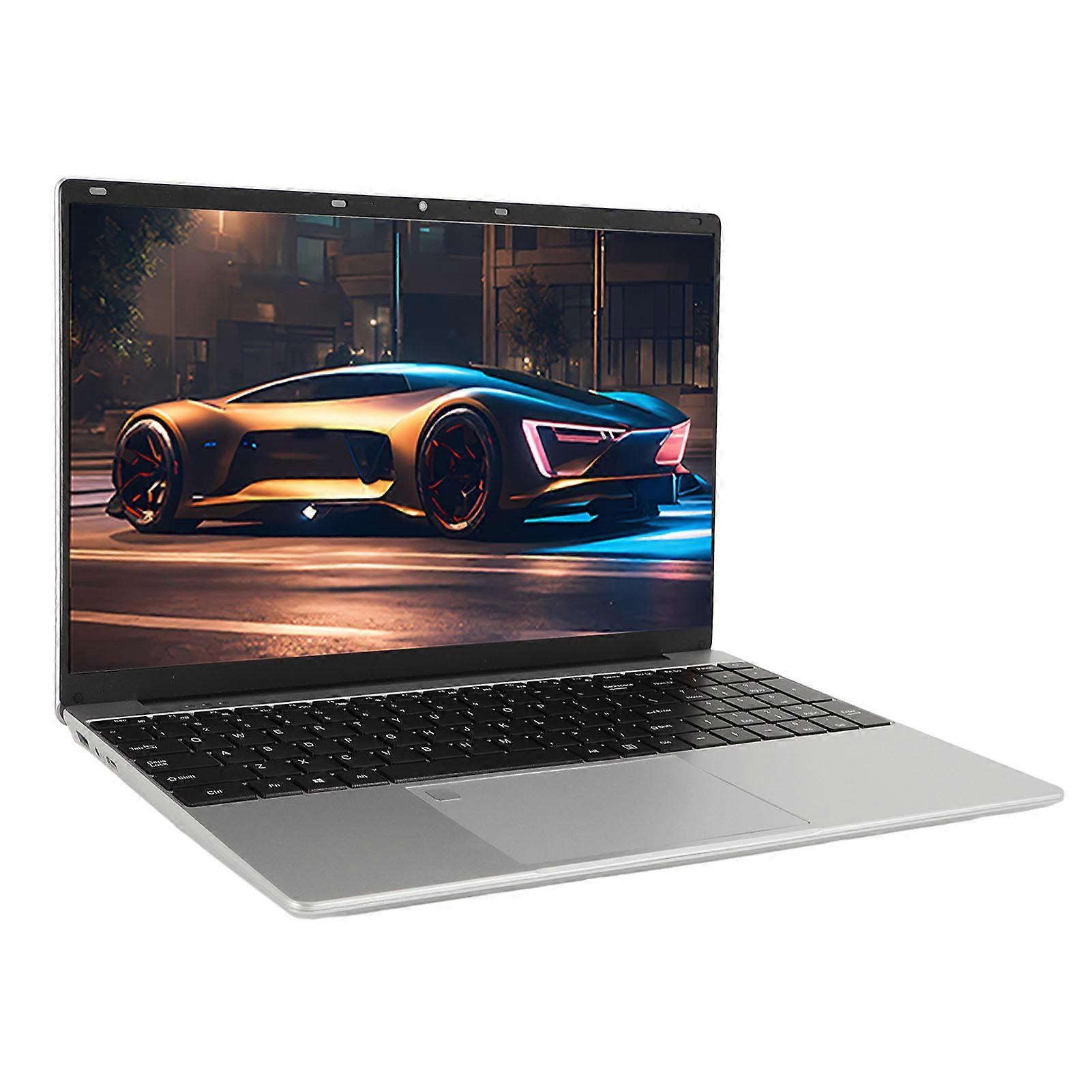15.6inch Laptop Full HD IPS Display Ultra Slim 2.4GHz 5GHz BT 4.2 Fingerprint Sensor Laptop Computer for N5100 CPU Processor 2MP Webcam for Win 11 UK