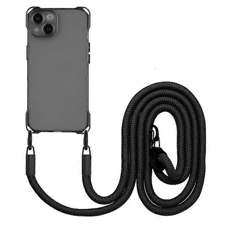 Compatible For iPhone 13 6.1 inch Case Anti-Drop TPU Phone Protector with Shoulder Strap