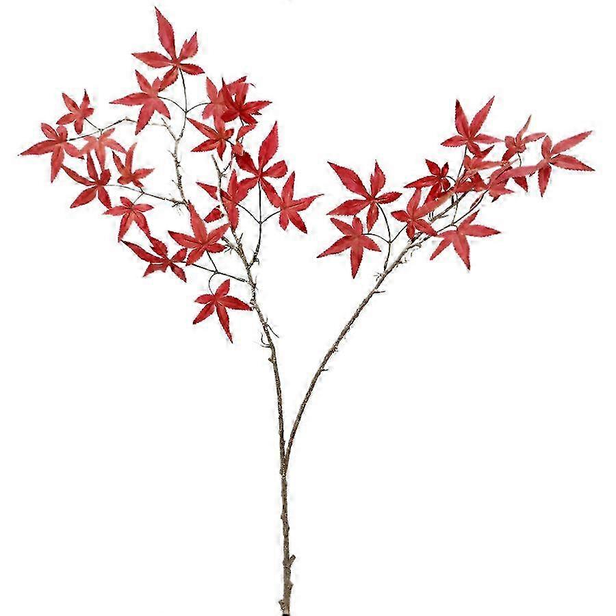 Artificial Maple Leaf Branch Silk Red Maple Leaf for Halloween & Thanksgiving 2025