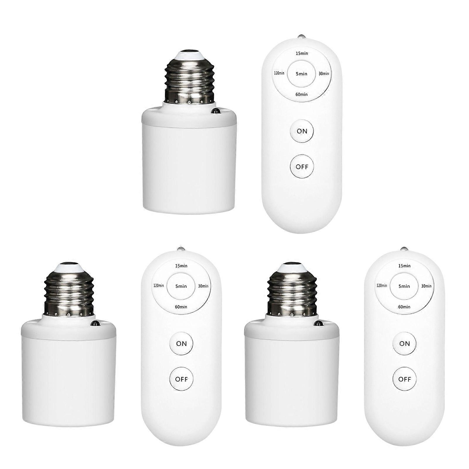 WiFi Smart Lamp Holder with Remote Control, E27 Socket, Timer Function, Energy Saving for Home, Bedroom, Living Room