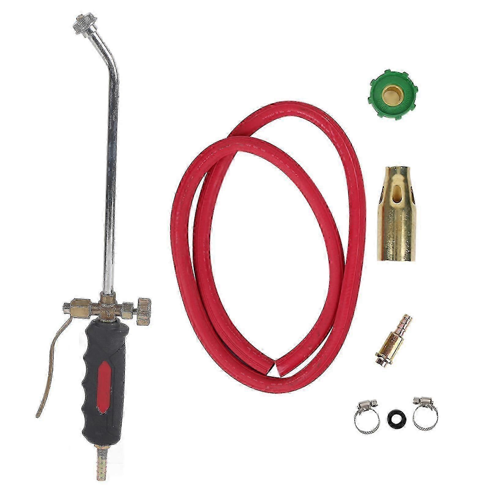 Gas Torch with Comfortable Handle, Double Open Thickened Brass-Plated Iron for Liquefied/Coal Gas