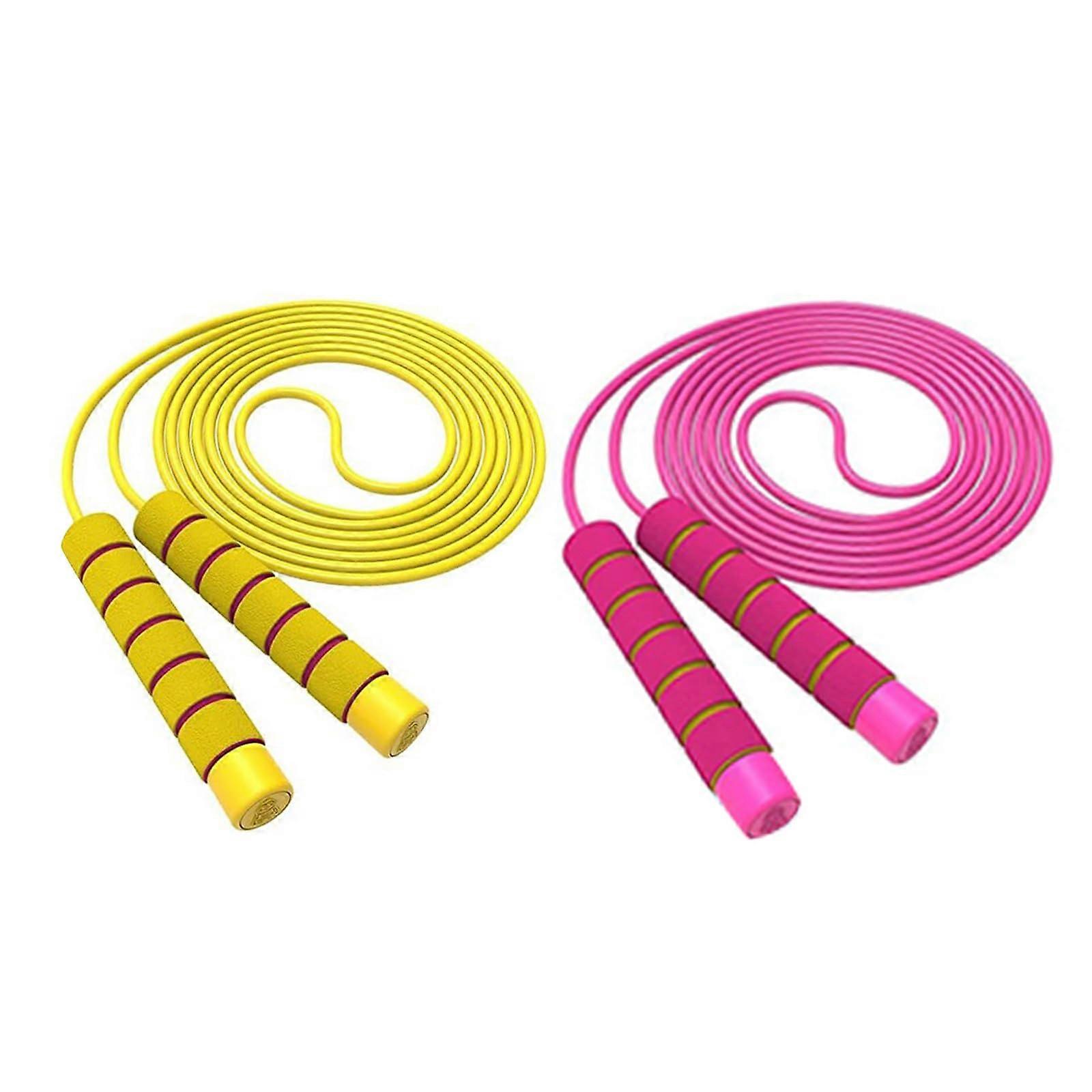 Soft Jump Rope for Kids - Adjustable Fitness Skipping Rope for Boys and Girls - Mixed Color Exercise Rope for Play and Movement