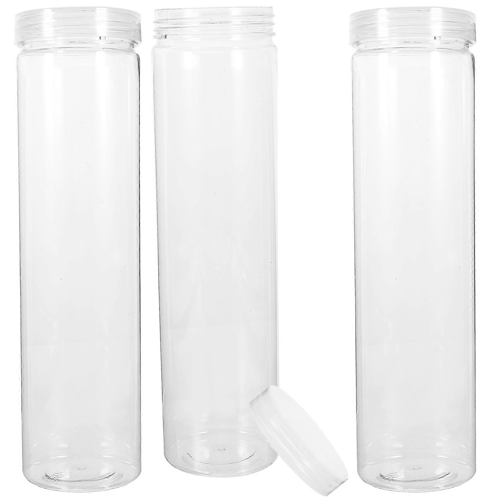 3Pcs Kitchen Storage Jars for Cereals and Nuts Reusable Sugar Containers with Lids