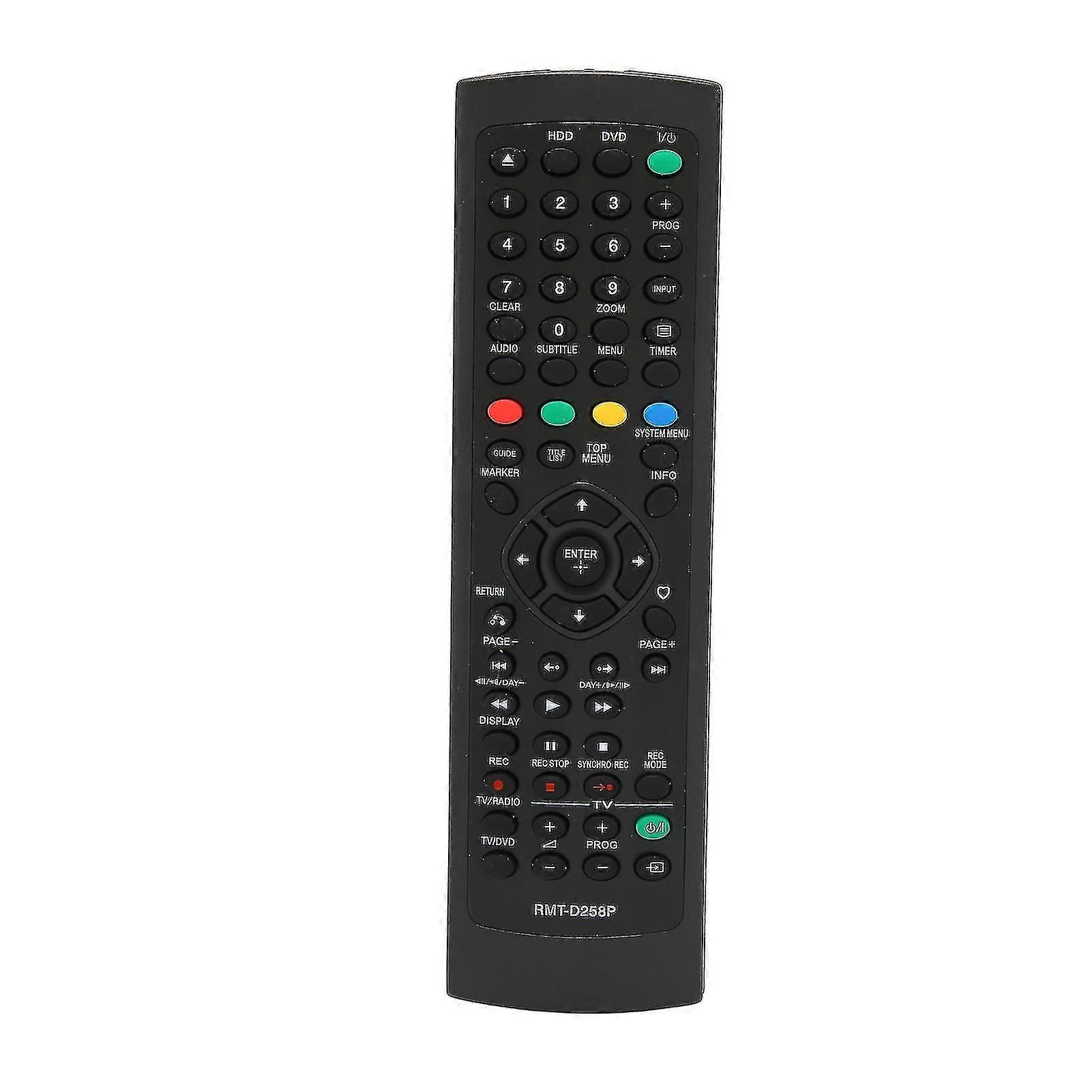 DVD Remote Control Multi Function Sensitive Buttons Replacement DVR Remote Suitable for RMTD258P