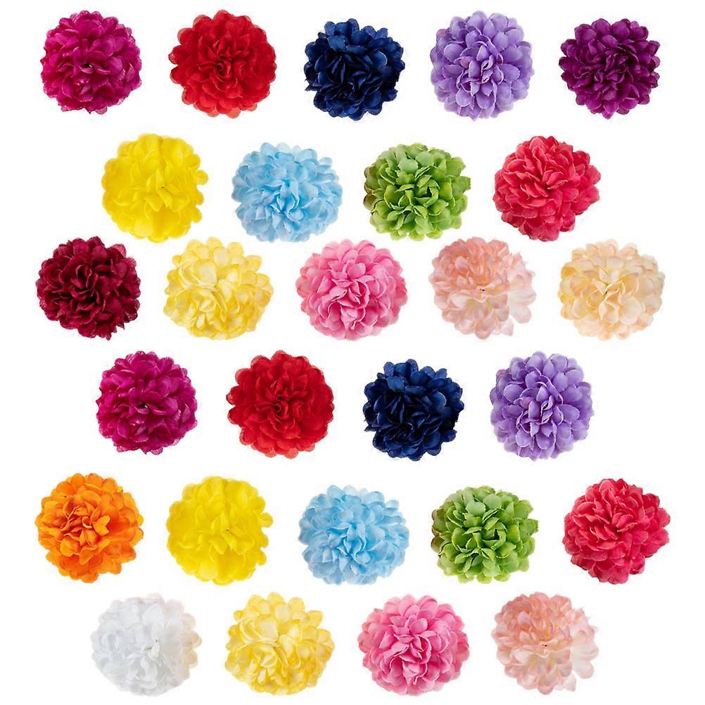 Craft Fake Flower Decoration Artificial Flower Ball Assorted Color 5.00X5.00X3.00CM Diy Craft 35Pcs