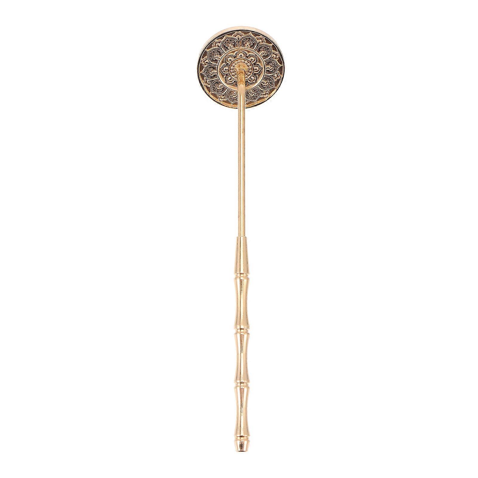 Copper Incense Ash Press Tool with Long Handle – Easy to Clean, Detachable Design for Meditation, Yoga, Home & Office Use