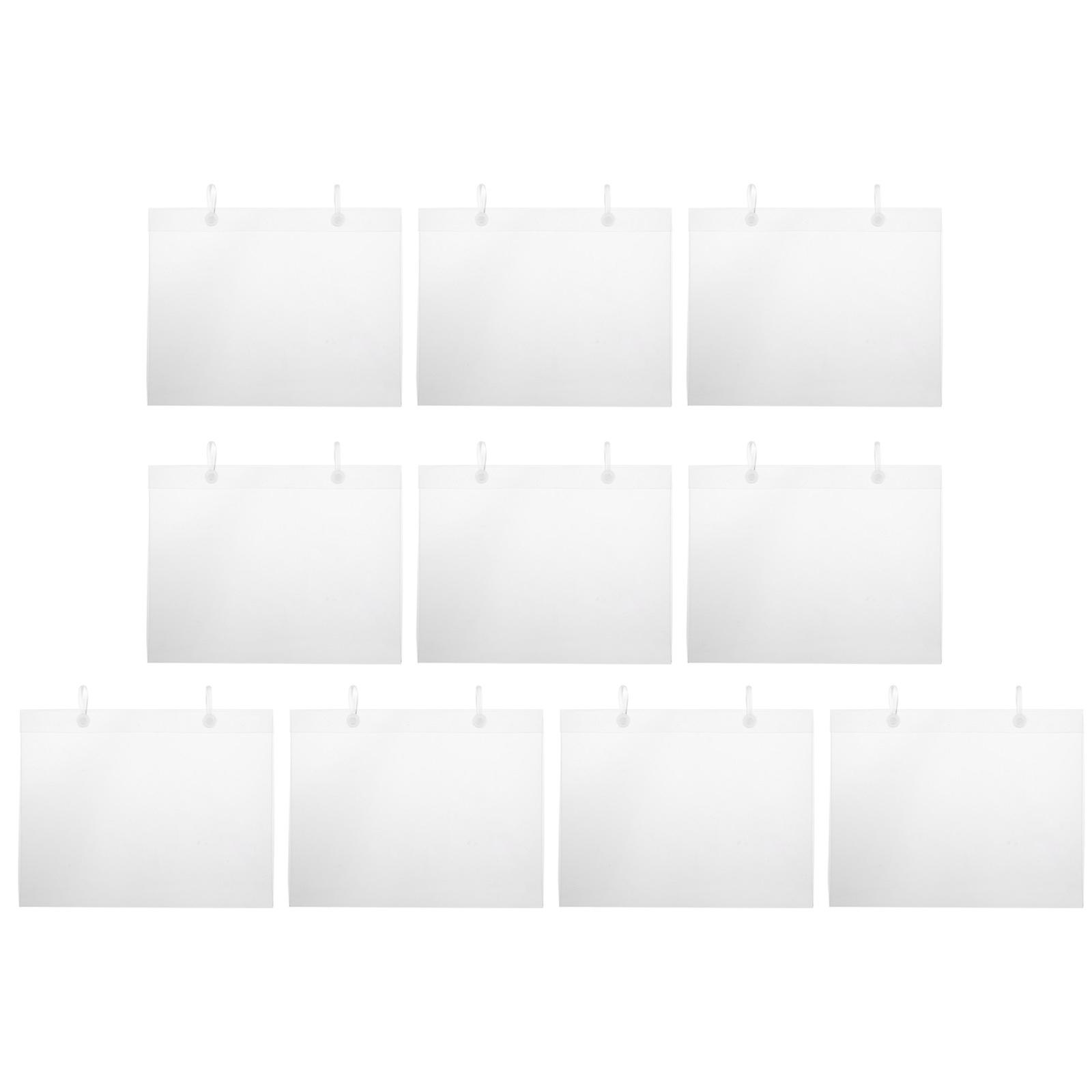 Transparent PVC Price Tag Envelope for Supermarket Use 10pcs Cost Effective Storage Solution