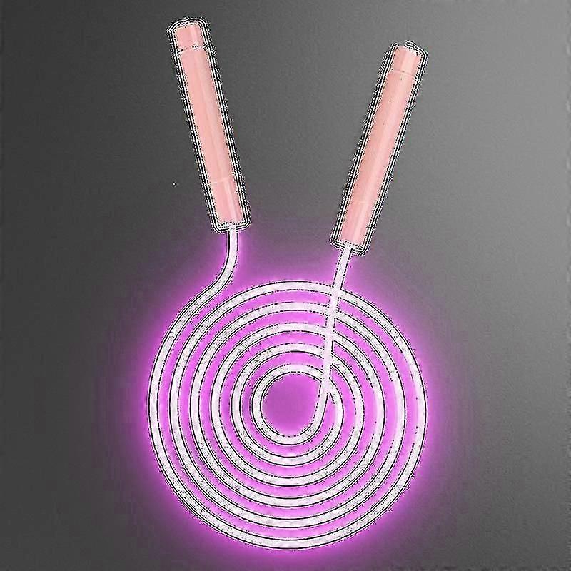 LED-es állítható ugrókötél fénnyel, 2,8 m-es ugrókötél felnőtteknek és gyerekeknek