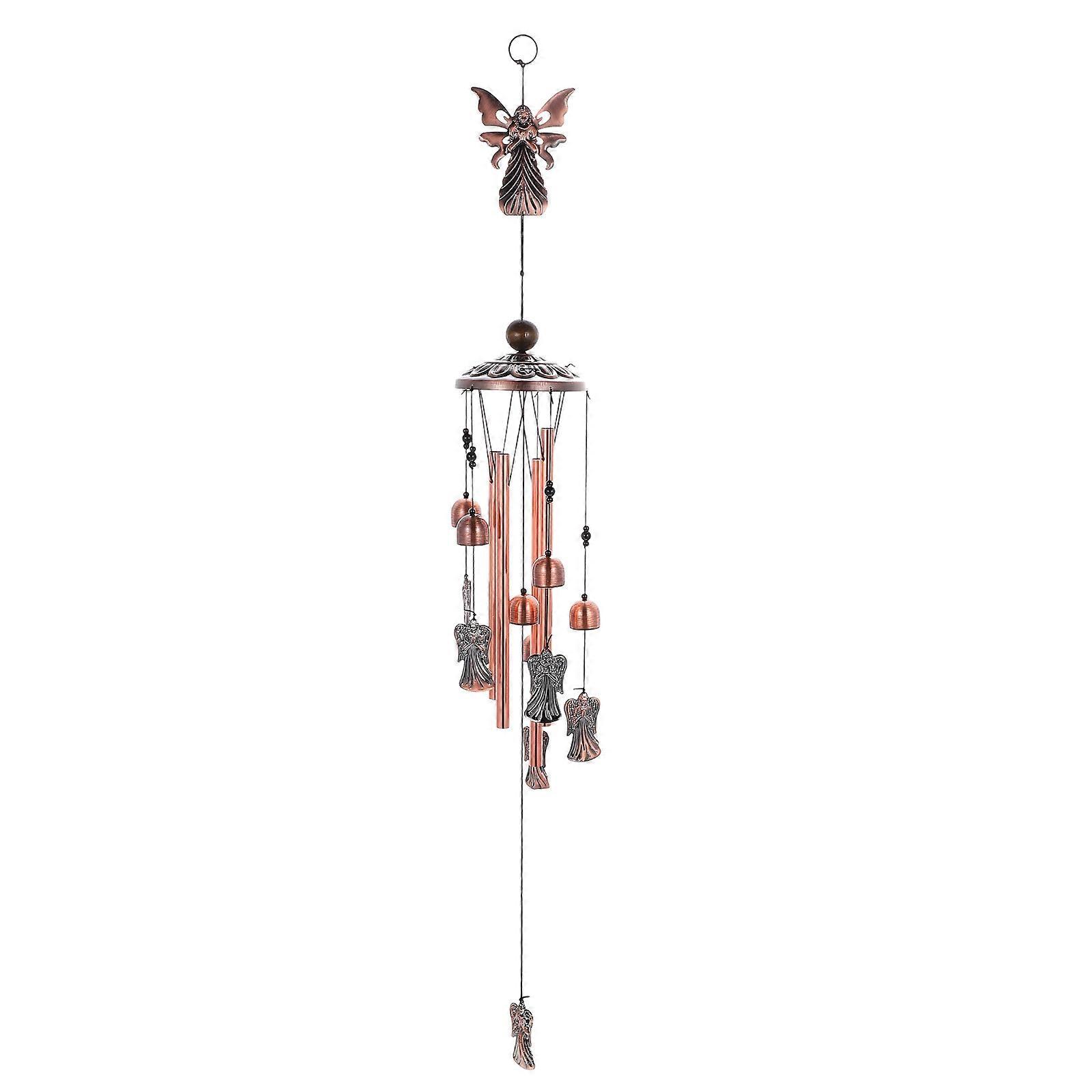 Patio Wind Chimes Metal Tube Wind Chime Pendant Decoration For Outdoor Garden 28x10cm Elegant Design 1Pack