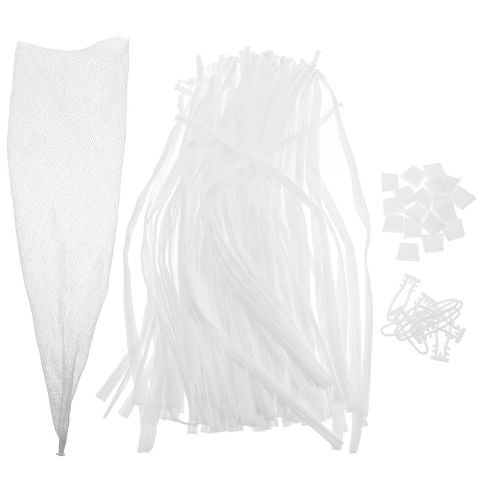 Egg Vegetable Storage Bag Nylon Mesh Design For Kitchen Use Refrigerator Storage 100 Sets Reusable