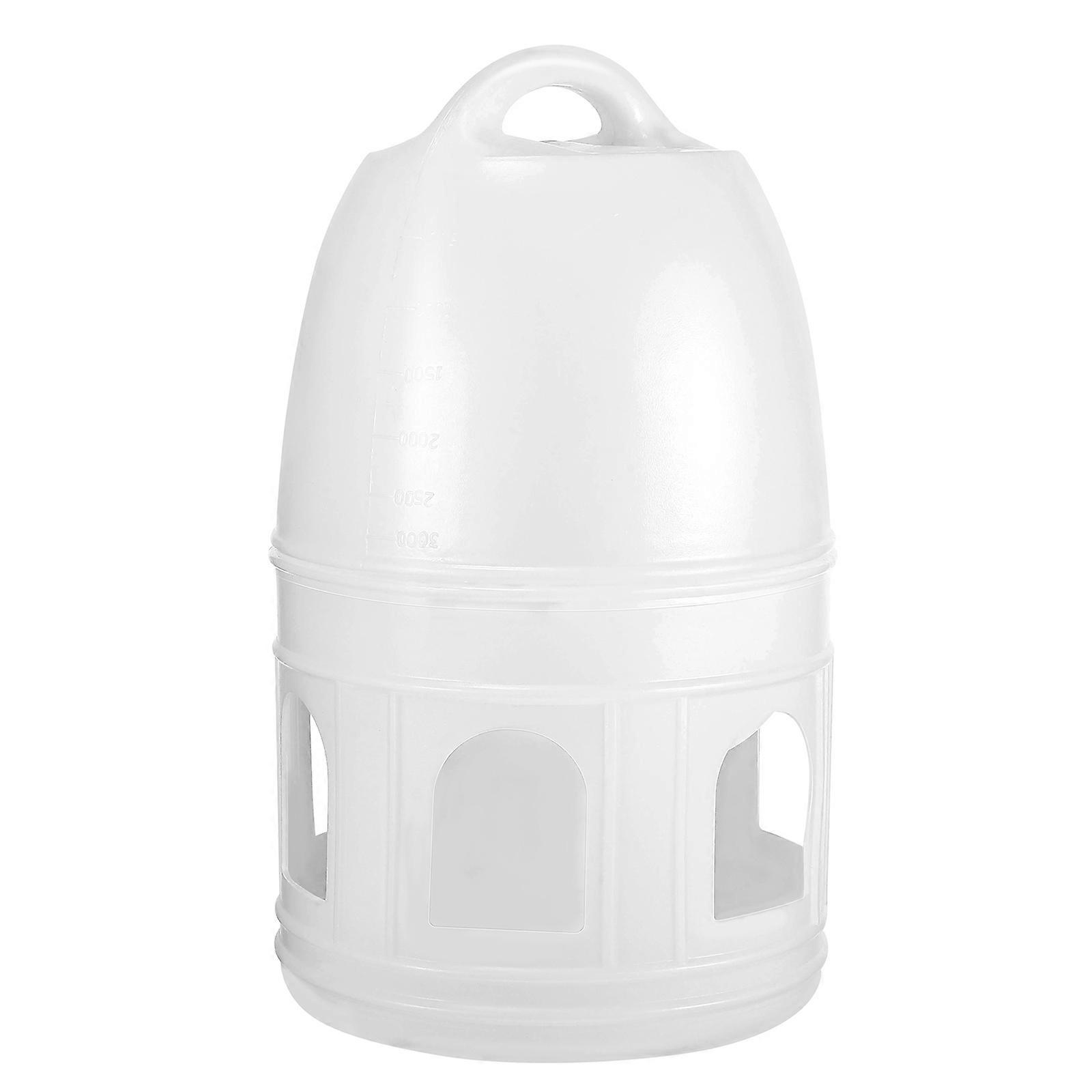 Fuglefoder Vand Vanddispenser Beholder Duefoder Gennemsigtigt Design 1Set