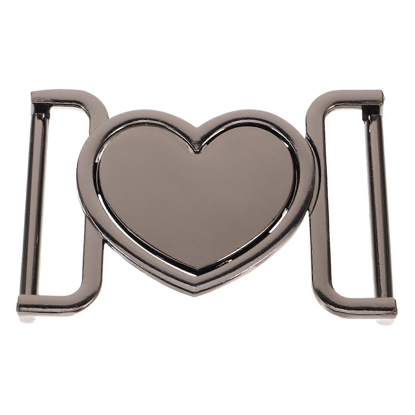 Elegant Metal Heart Toggle Buckle Closure for Coats, Cardigans & Shawls – Stylish Fastener for Women's Fashion Belts & Accessories