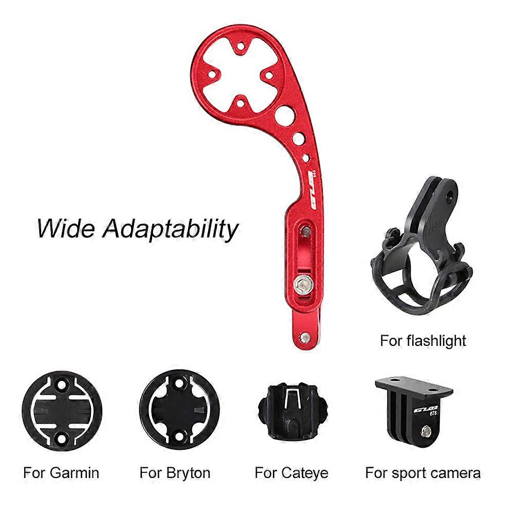 GUB Handlebar Extender Kit Bike Computer Mount for Garmin Bryton Cateye with Flashlight Holder Bracket Sport Camera Mount