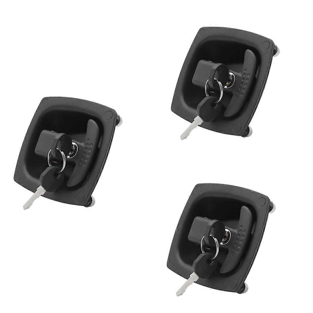 T-Shape Handle Lock for Truck Trailer Door Latch Folding for Toolbox