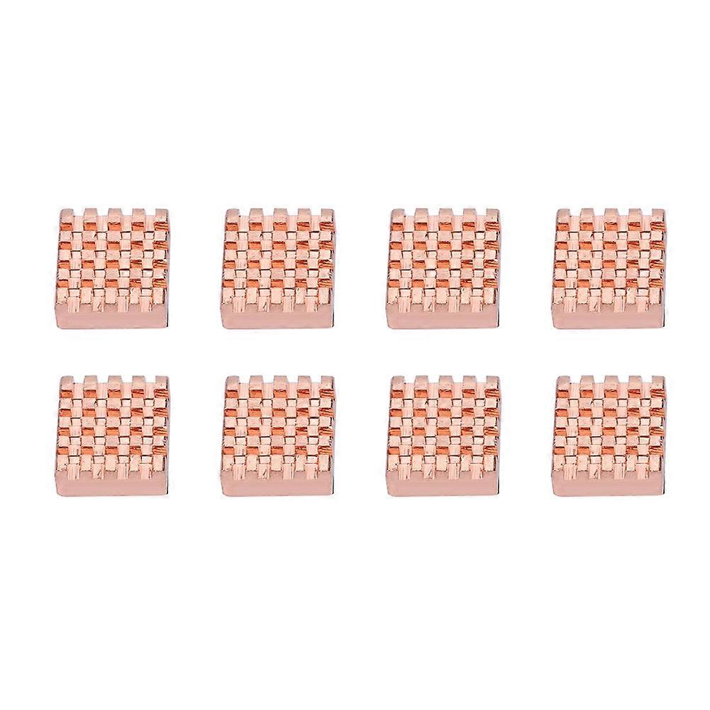 8pcs Pure Copper RAM Heatsink Cooling Fins for Graphics Card Laptop CPU