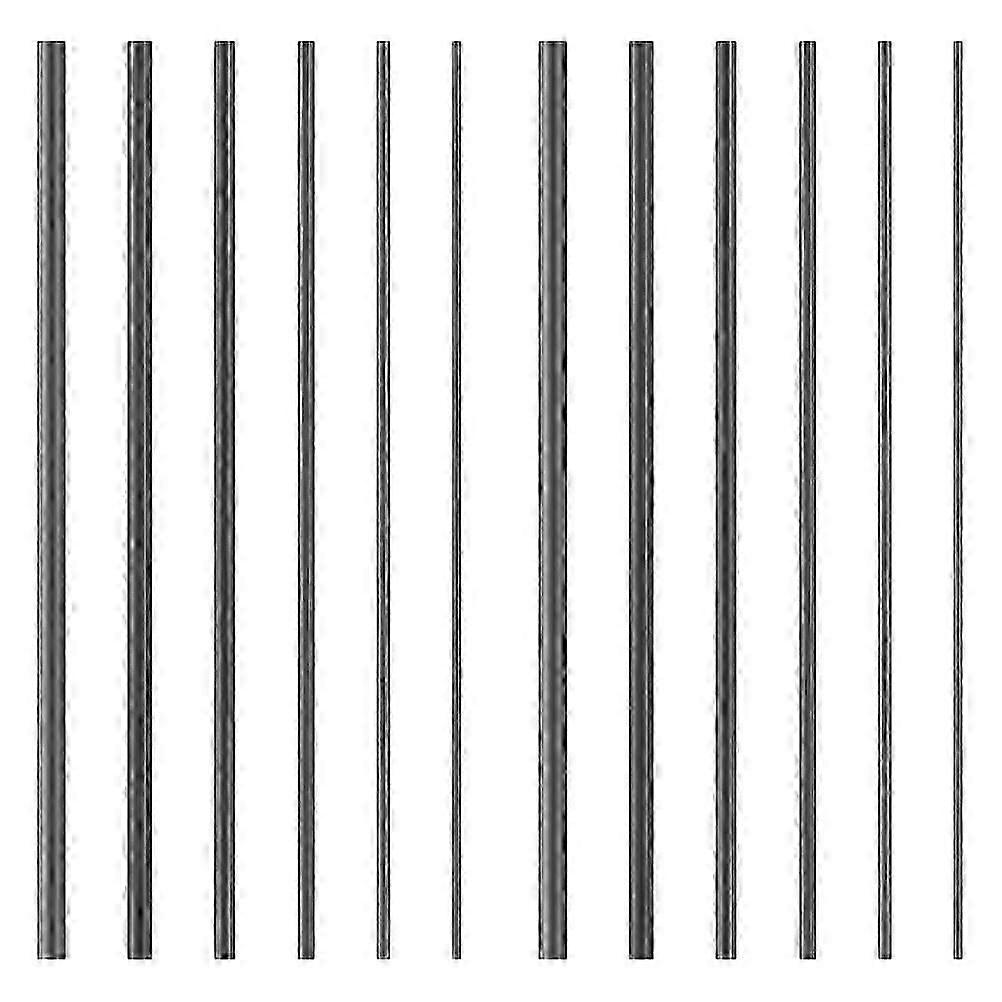 12pcs καλάμι αλιείας επισκευή στερεές ράβδοι άνθρακα ράβδων ινών άνθρακα για την επισκευή άκρων καλαμιών Επισκευή πόλων αλιείας αλμυρού νερού γλυκού νερού