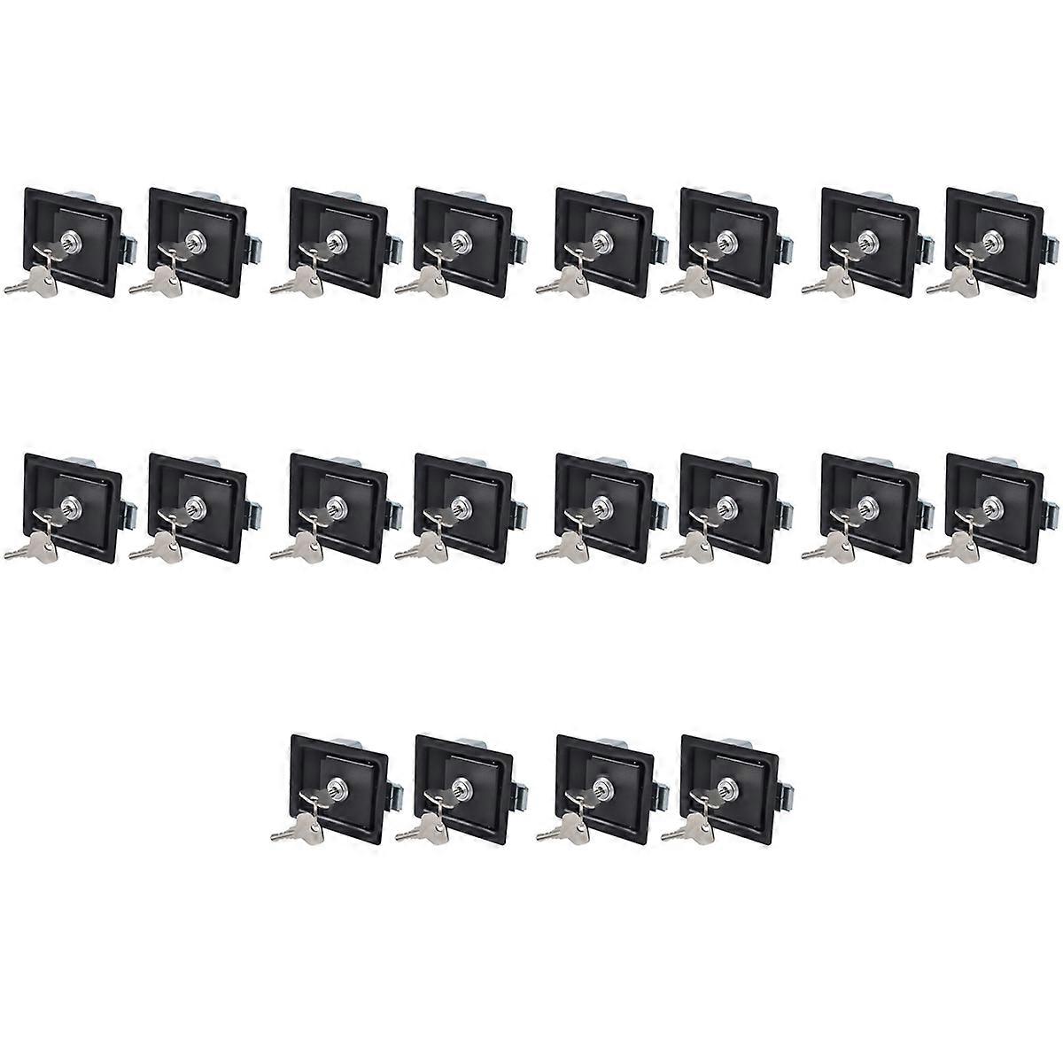 2PCS Trailer Tool Box Locks Door Paddle Handle Latch Locks for Truck