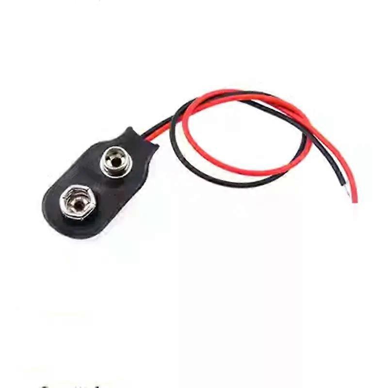 5kpl 9V akun napsautusliitin pidikkeen johtojen pidikkeen pituus 15cm