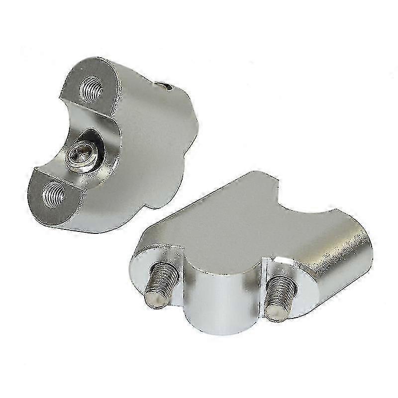 Suzuki V-Strom 650 DL650 2004-2011 7/8" 22mm Handlebar Riser Kit - Silver