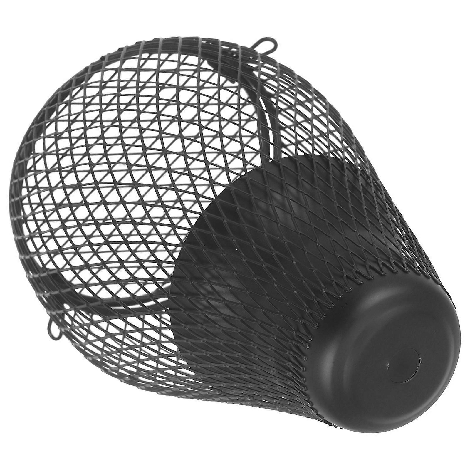 Pet Cage Lampshade Reptile Anti-Scalding Lampshade Black Open Bottom Winter Warmth 15.50X11.00X11.00CM 1Pcs
