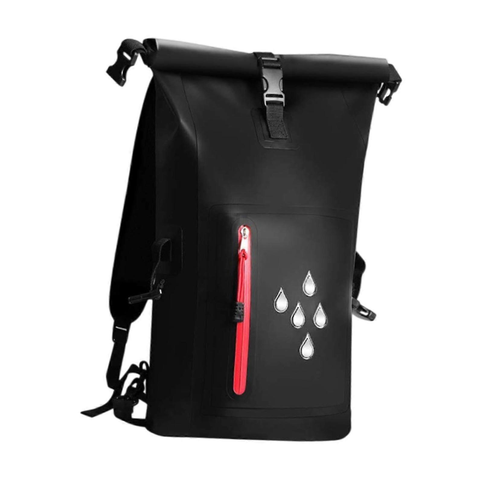 Waterproof Dry Bag Backpack 25L Durable Wear-Resistant Black