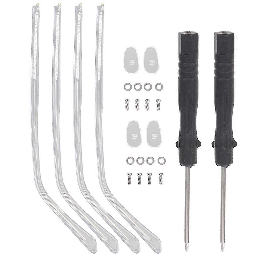 Eyeglasses Replacement Arms Metal Sheet Material Relieve Ear Pressure Stylish Design General Users 2 Sets