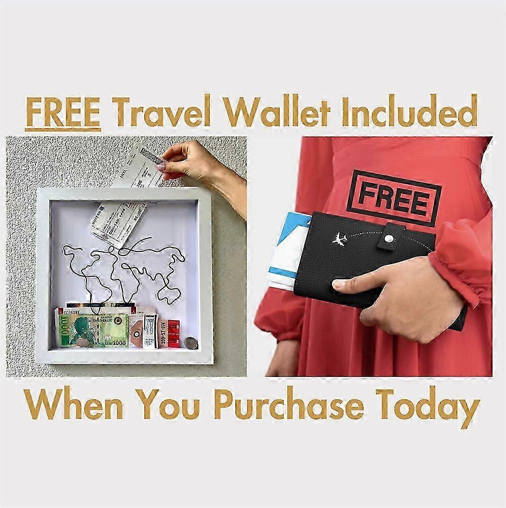 Adventure Archive Box Ticket Storage Box Postcard Souvenir Storage Box Map Box Photo Frame Deposit B