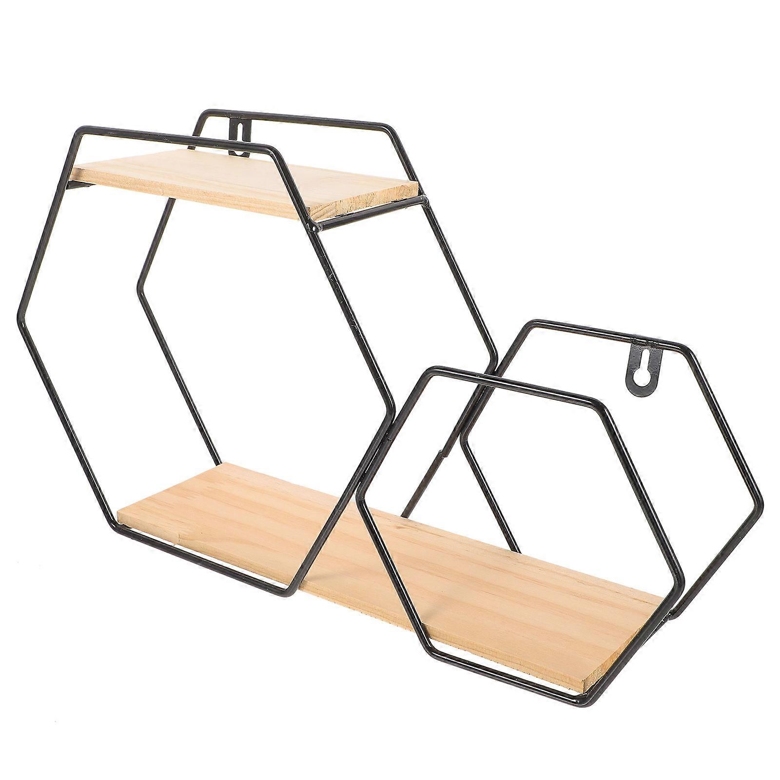 Wall Decor Floating Shelf For Wall Dormitory Black 41.00X23.30X10.00cm Storage 1Pcs