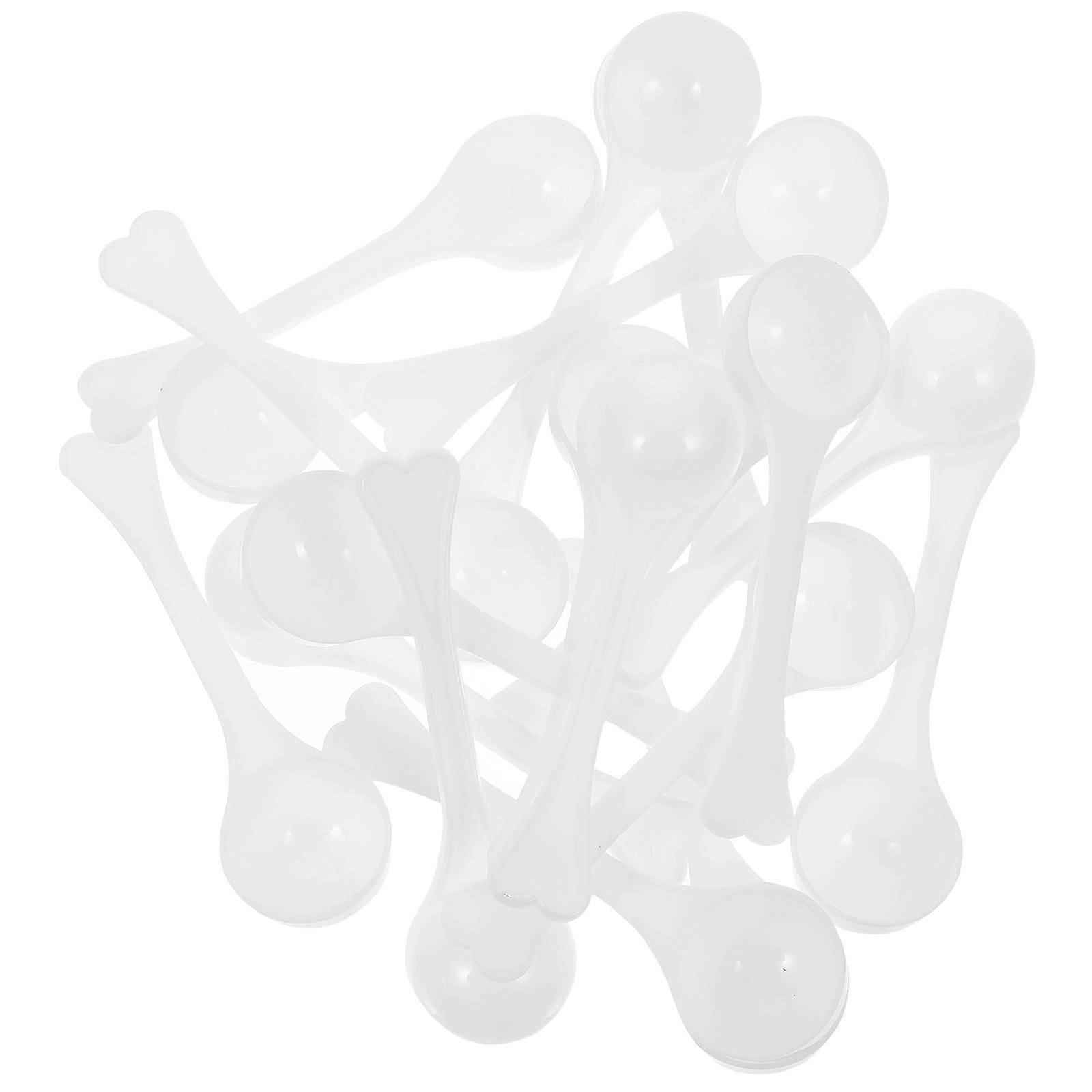100 Pcs Scoop Professional Plastic Measuring Spoons Plastic Measuring Spoons Micro Mini Measuring Spoons
