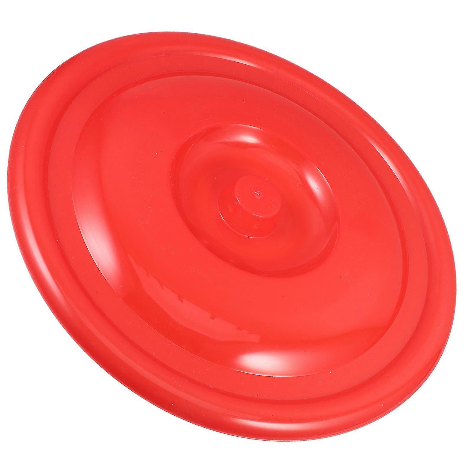 Red Plastic Trash Can Lid for Outdoor Sanitation Waste Bin Lid Cover