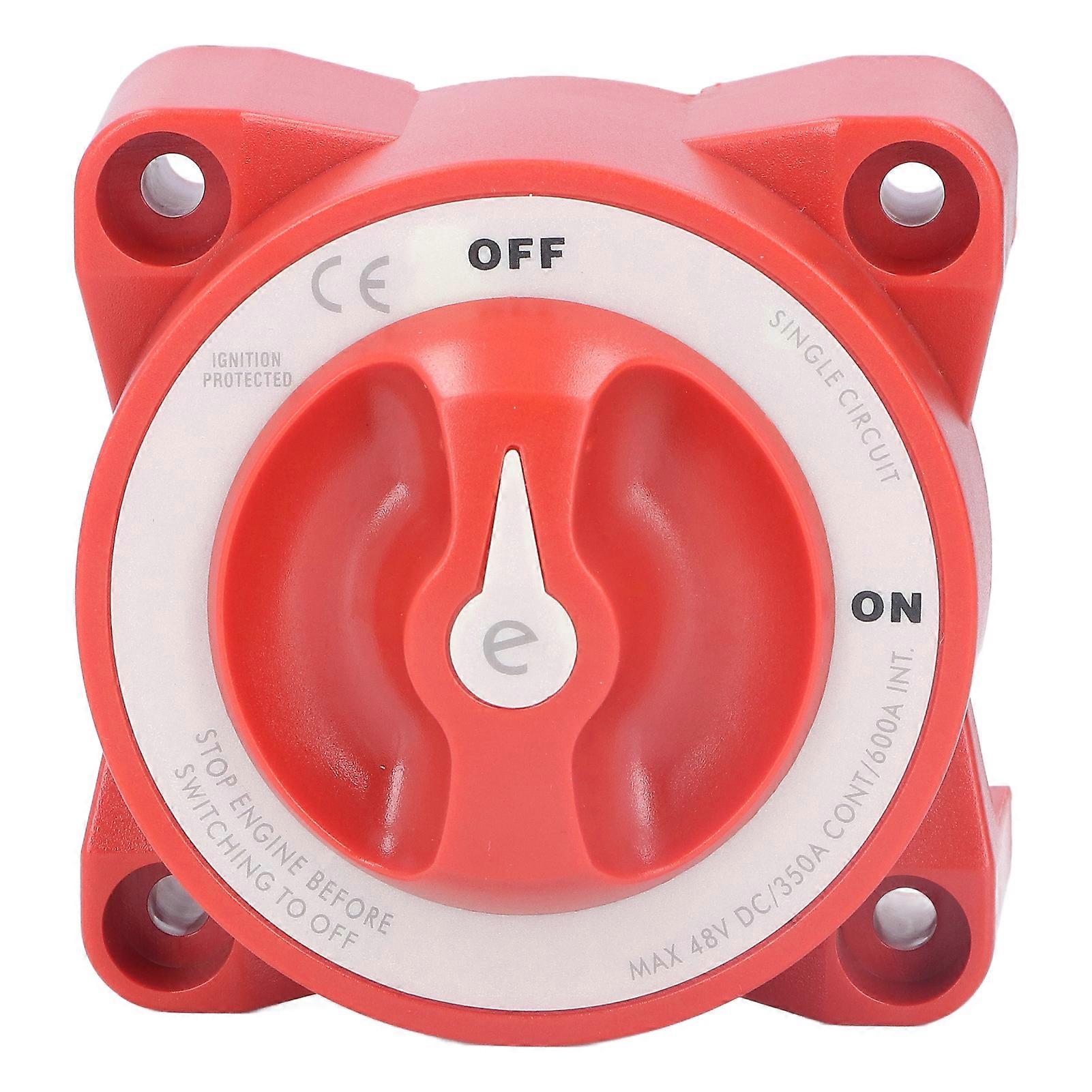 350A Battery Switch ON/Off Knob Type Single Circuit Power Disconnect Isolator for Marine Boat Car Truck Trailer RV