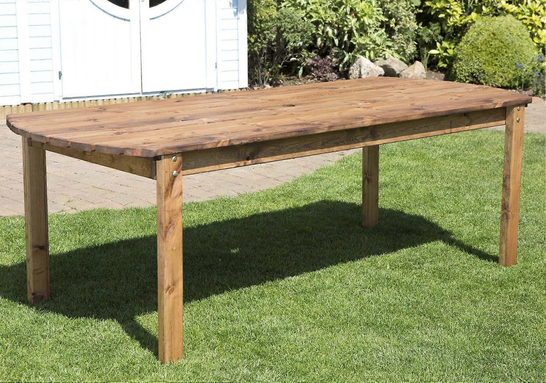 Hand Made Chunky Rustic Wooden Deluxe Rectangular Table - Large