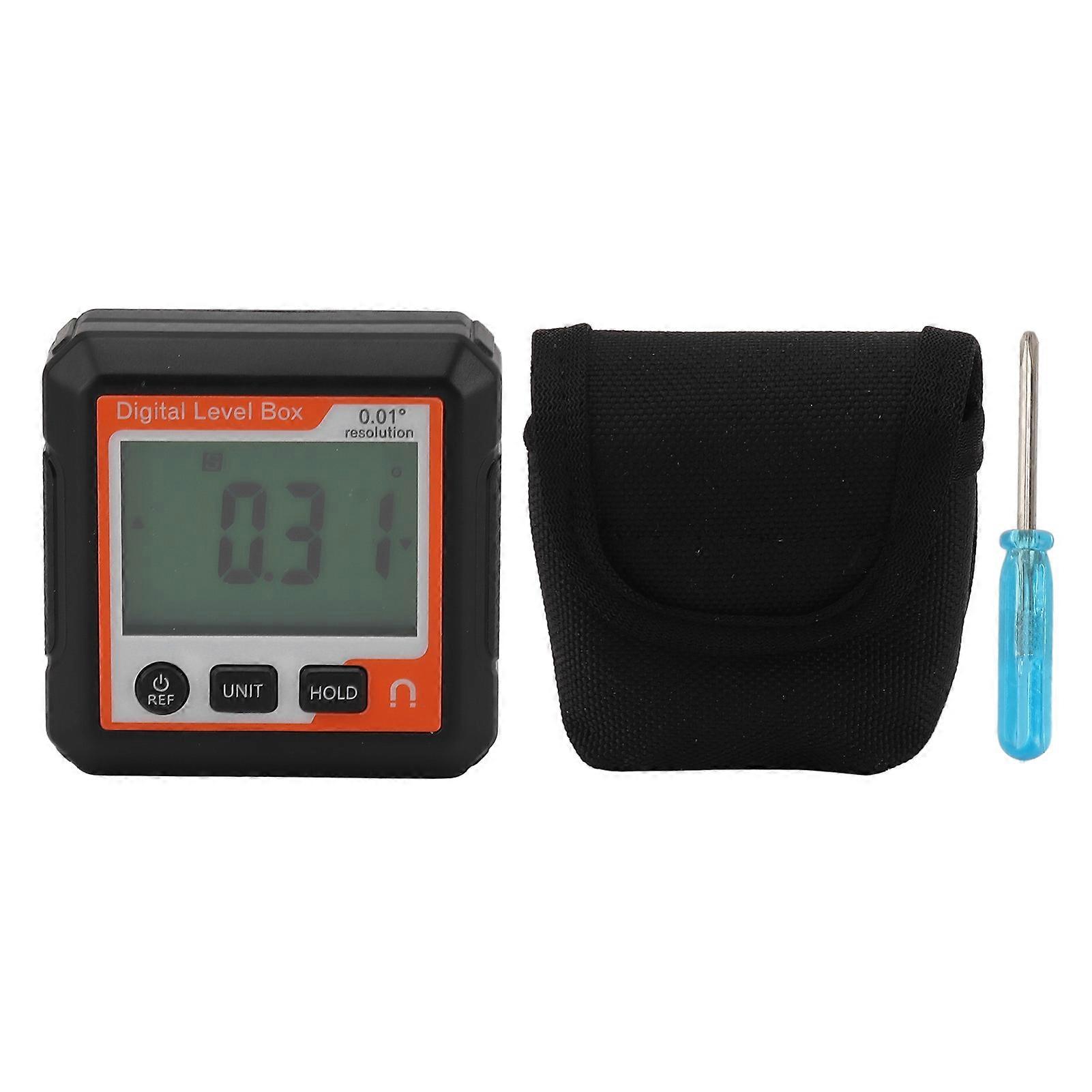 Digital Level Box Magnetic Data Lock Slope Conversion Protractor Angle Finder Gauge for Carpentry Building Masonry Bevel