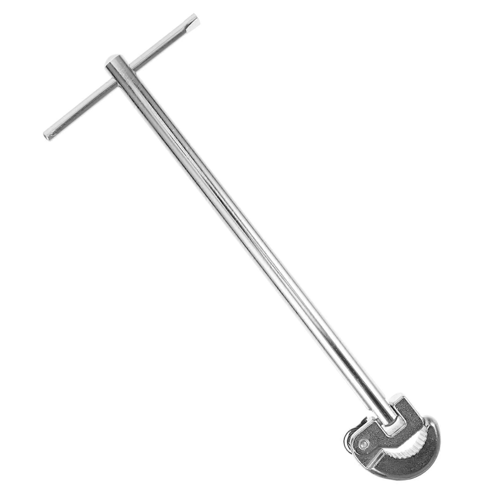 Wrench Aluminium Slim Multifunctional Emergency Tool Universal Pipe Wrench Key For Tight Spaces Stainless Steel Silver