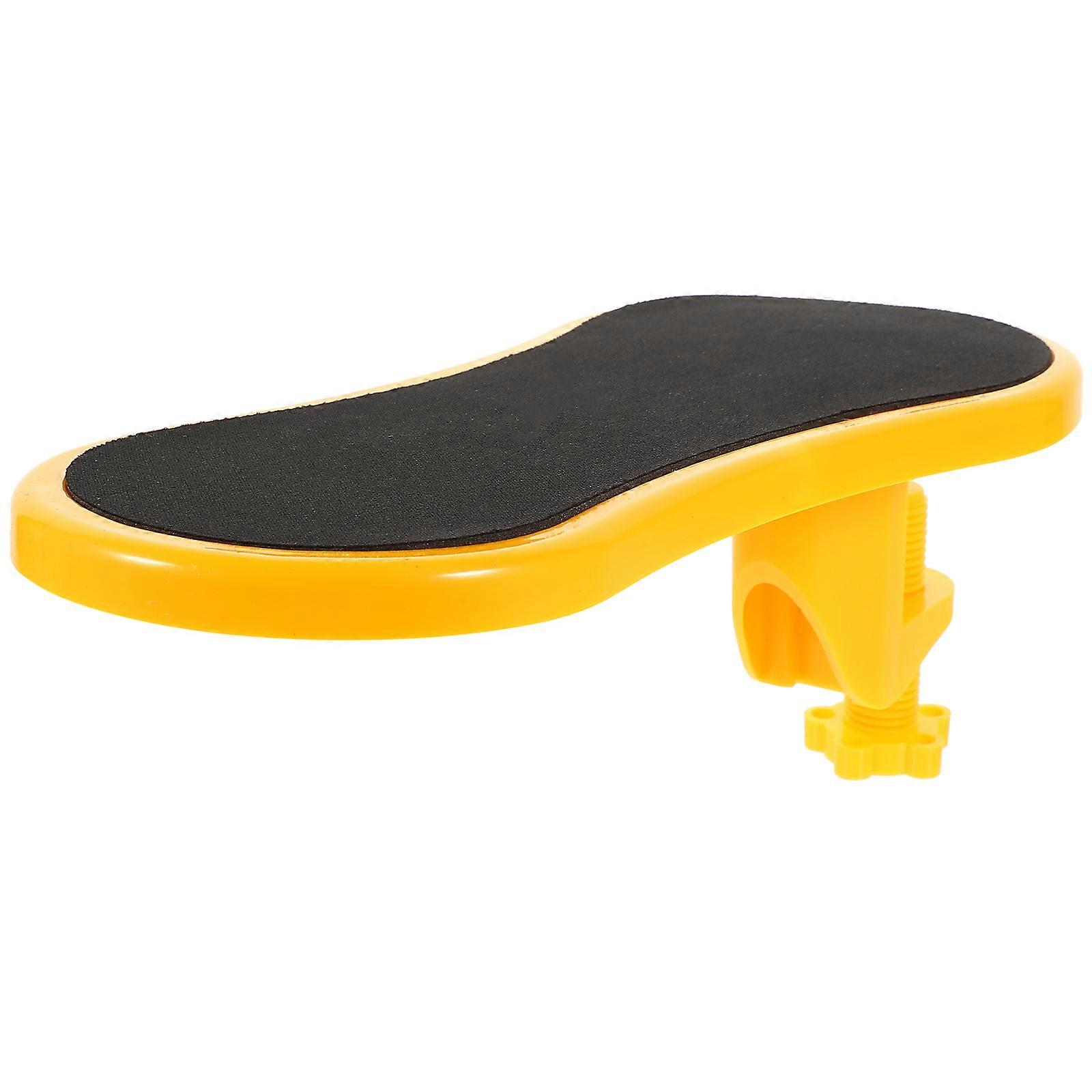 Arm Rest Cushion For Office Desk And Gaming Desk Yellow 29x14cm Ergonomic Support Wear-Resistant 1Set