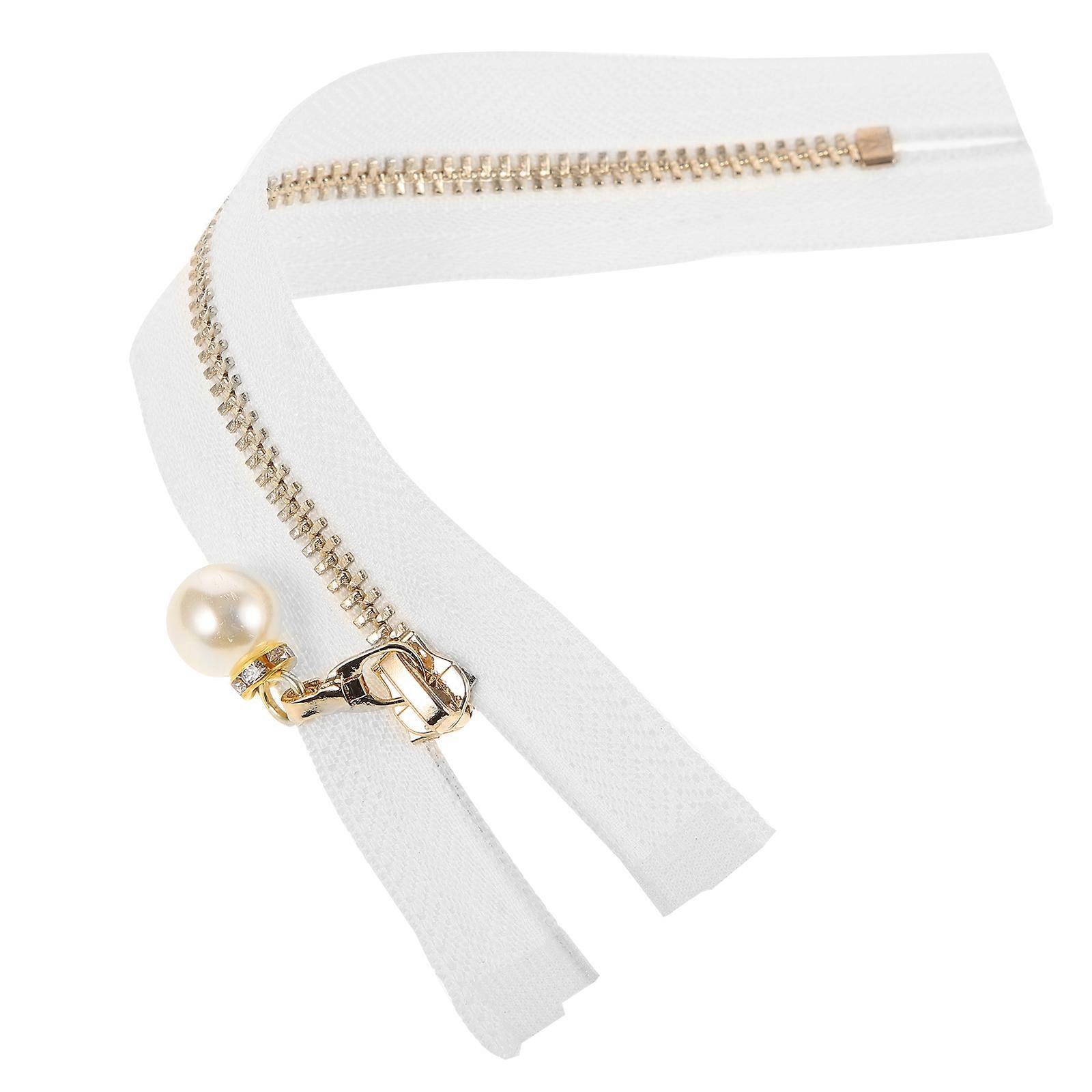 Zipper For Bag Separating Zipper Coat Diy Supply White Copper Durable 1Pack