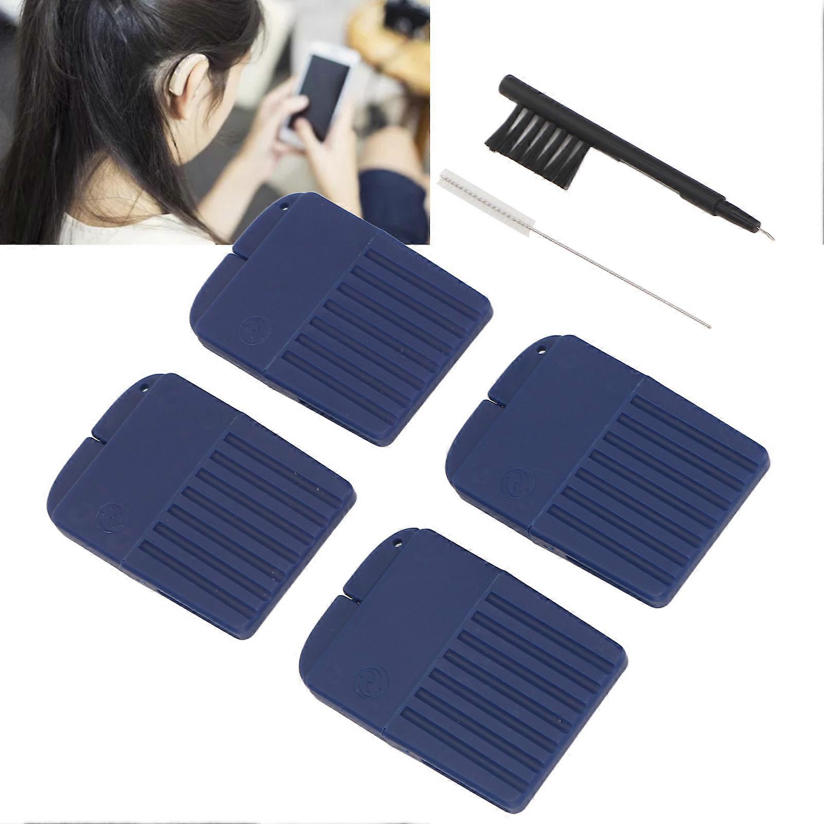 Hearing Amplifier Wax Guards Kit Hearing Amplifier Cleaning Brush Tool with Storage Box for Starkey