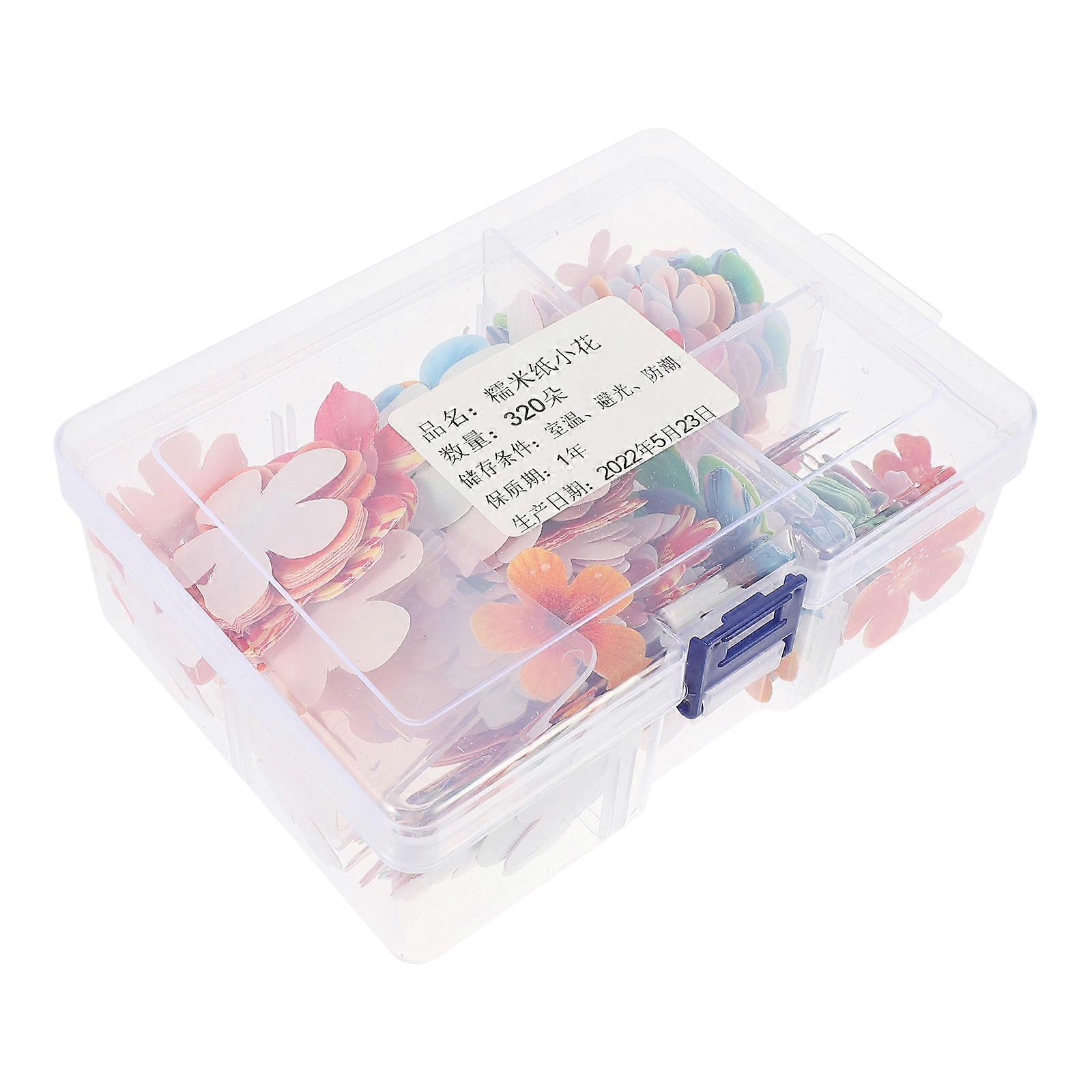 Edible Flower Cake Toppers Assorted Color For Dessert Baking Decor 314Pcs