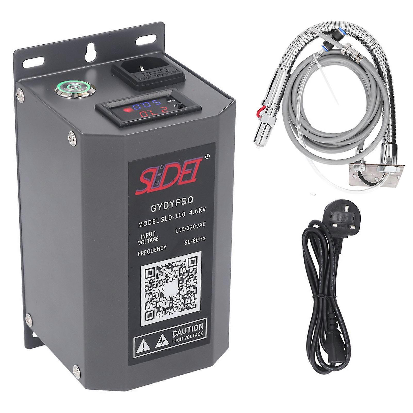 Antistatic Air Gun Ionizing Air Gun Ionizer with 4.6kV High Voltage Generator for Working Safety UK Plug 220V